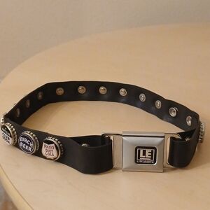Vintage Little Earth Bottle Cap Opener Belt